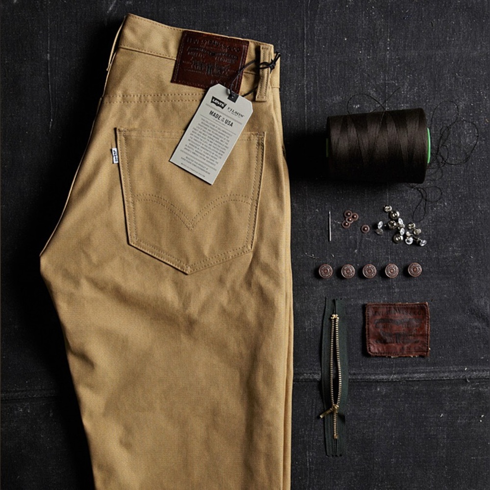 Tin Cloth 505 Straight Leg Jeans: LEVI’S x FILSON